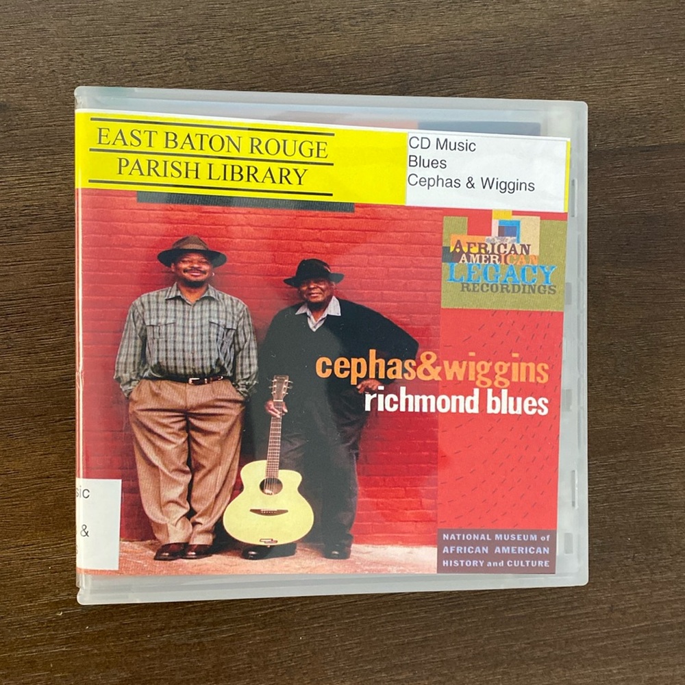 Cephas & Wiggins Richmond Blues CD (ex-library) Light Scratches No Skipping